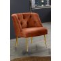 Atelier del Sofa Fotelja Roma Gold Metal Tile Red - slika 1