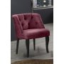 Atelier del Sofa Fotelja Roma Black Wooden Dusty Rose - slika 1