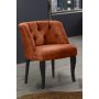 Atelier del Sofa Fotelja Roma Black Wooden Tile Red - slika 1