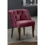 Atelier del Sofa Fotelja Roma Walnut Wooden Dusty Rose - slika 1