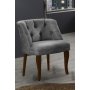Atelier del Sofa Fotelja Roma Walnut Wooden Grey - slika 1