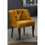 Atelier del Sofa Fotelja Roma Walnut Wooden Mustard - slika 1