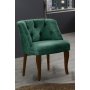 Atelier del Sofa Fotelja Roma Walnut Wooden Sea Green - slika 1