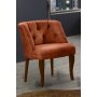 Atelier del Sofa Fotelja Roma Walnut Wooden Tile Red - slika 1