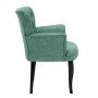Atelier del Sofa Fotelja Paris Black Wooden Sea Green - slika 2
