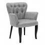 Atelier del Sofa Fotelja Paris Black Wooden Grey - slika 1