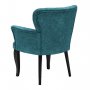 Atelier del Sofa Fotelja Paris Black Wooden Petrol Blue - slika 3