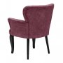 Atelier del Sofa Fotelja Paris Black Wooden Dusty Rose - slika 3