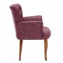 Atelier del Sofa Fotelja Paris Walnut Wooden Dusty Rose - slika 2