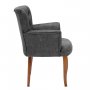 Atelier del Sofa Fotelja Paris Walnut Wooden Fume - slika 2