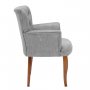 Atelier del Sofa Fotelja Paris Walnut Wooden Grey - slika 2