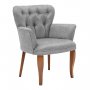 Atelier del Sofa Fotelja Paris Walnut Wooden Grey - slika 1