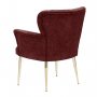 Atelier del Sofa Fotelja Paris Gold Metal Claret Red - slika 2