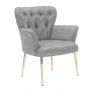 Atelier del Sofa Fotelja Paris Gold Metal Cream - slika 1