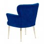 Atelier del Sofa Fotelja Paris Gold Metal Dark Blue - slika 2