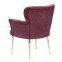 Atelier del Sofa Fotelja Paris Gold Metal Dusty Rose - slika 2