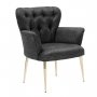 Atelier del Sofa Fotelja Paris Gold Metal Fume - slika 1