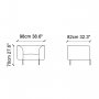 Atelier del Sofa Fotelja Macaroon Fuchsia - slika 4