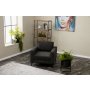 Atelier del Sofa Fotelja Berlin Anthracite Black - slika 2