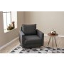 Atelier del Sofa Fotelja Eva Anthracite - slika 2