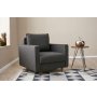 Atelier del Sofa Fotelja Eva Anthracite - slika 1
