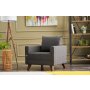 Atelier del Sofa Fotelja Bella Armchair Anthracite - slika 2