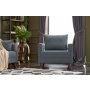 Atelier del Sofa Fotelja Bella Soft Tekli Koltuk Blue - slika 3
