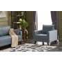 Atelier del Sofa Fotelja Bella Soft Tekli Koltuk Blue - slika 4