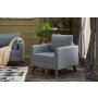Atelier del Sofa Fotelja Bella Soft Tekli Koltuk Blue - slika 1