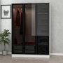 HANAH HOME Ormar Kale White Black 2274 - slika 3