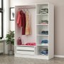 HANAH HOME Ormar Kale White Black 2274 - slika 4