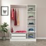 HANAH HOME Ormar Kale White Black 2274 - slika 5