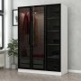 HANAH HOME Ormar Kale White Black 2274 - slika 1