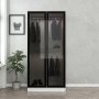 HANAH HOME Ormar Kale Glass Black 210 - slika 2