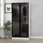 HANAH HOME Ormar Kale Glass Black 210 - slika 3