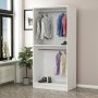 HANAH HOME Ormar Kale Glass Black 210 - slika 4