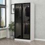 HANAH HOME Ormar Kale Glass Black 210 - slika 1