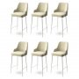 HANAH HOME Set 6 barskih stolica Enox Cream White - slika 1
