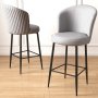 HANAH HOME Set 4 barske stolice Uras Grey Black - slika 2