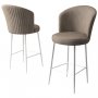 HANAH HOME Set 4 barske stolice Alte Cappuccino White - slika 3