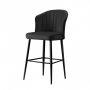 HANAH HOME Set 4 barske stolice Rubi Black - slika 2