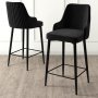HANAH HOME Set 4 barske stolice Enox Black - slika 2