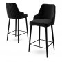 HANAH HOME Set 4 barske stolice Enox Black - slika 3