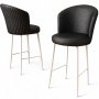 HANAH HOME Set 2 barske stolice Uras Black White - slika 3