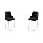 HANAH HOME Set 2 barske stolice Enox Black White - slika 1