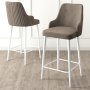 HANAH HOME Set 2 barske stolice Enox Cappuccino White - slika 2