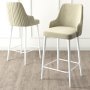 HANAH HOME Set 2 barske stolice Enox Cream White - slika 2