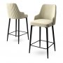 HANAH HOME Set 2 barske stolice Enox Cream Black - slika 3