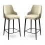 HANAH HOME Set 2 barske stolice Enox Cream Black - slika 1