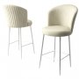 HANAH HOME Set 2 barske stolice Fora Cream White - slika 3